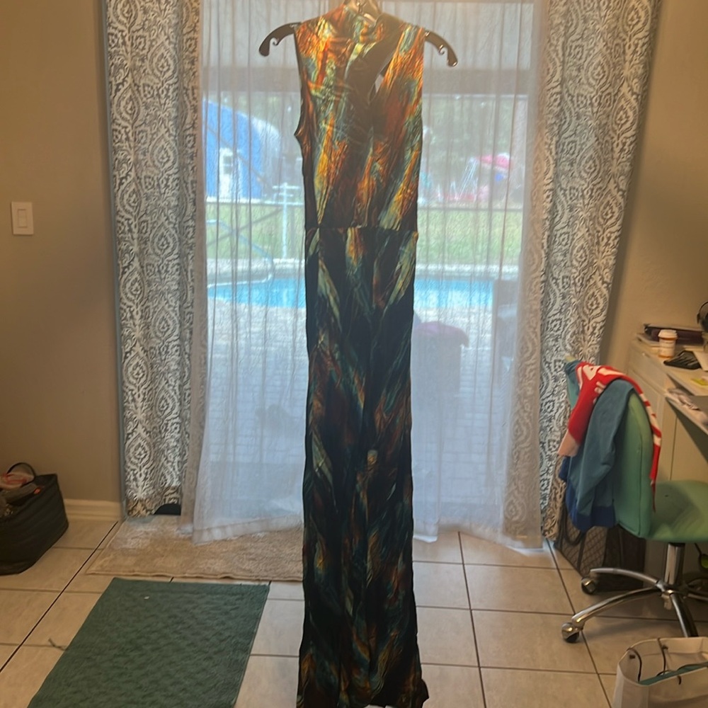 Beautiful Watercolor, Geode patterned  jumpsuit size 6  Karen Millen